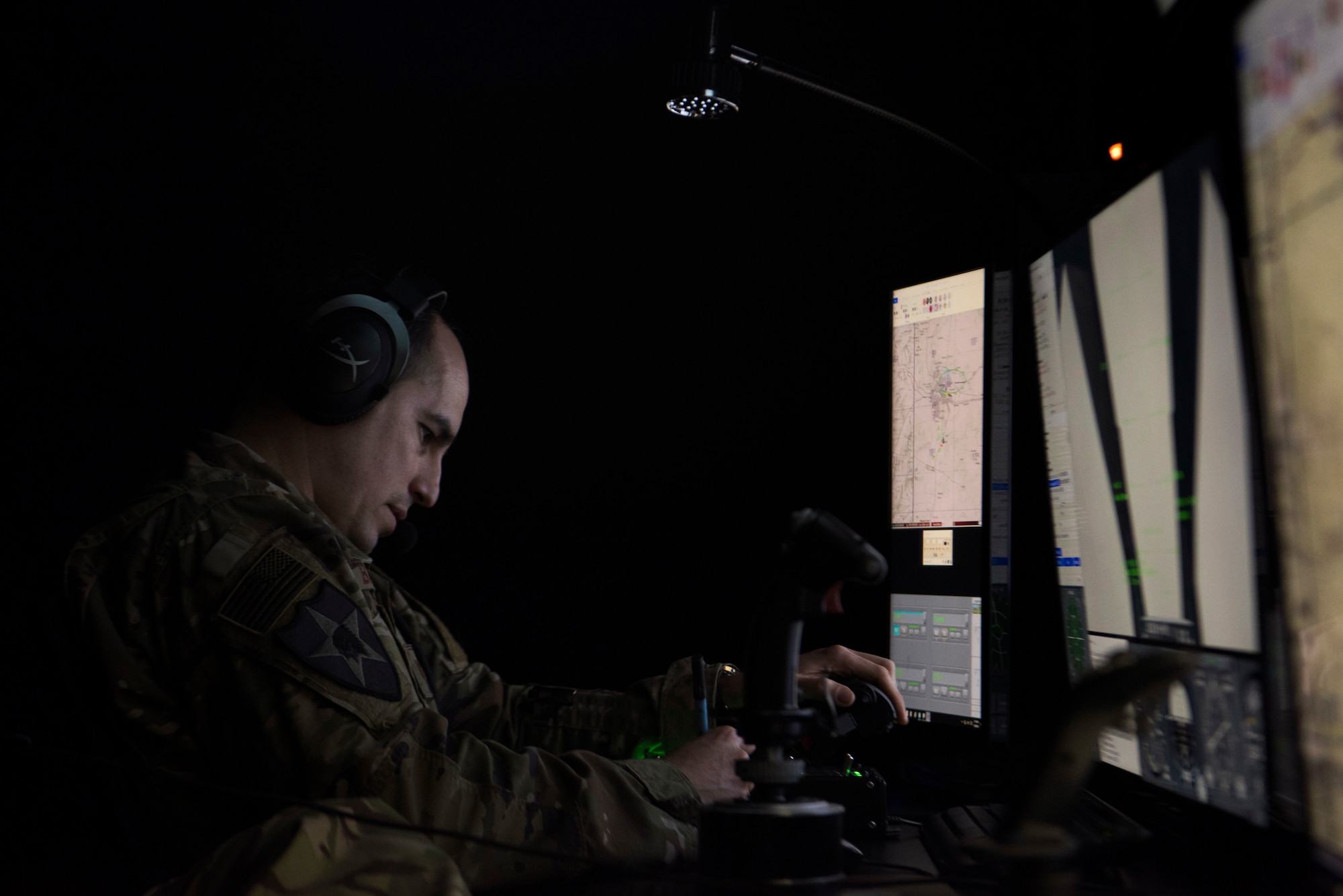 Airmen assigned to the 2nd Air Support Operations Squadron supported NATO allies with a state of the art, joint terminal attack controller, virtual training simulator March 6, 2018, at U.S. Army Garrison Bavaria in Vilseck, Germany.