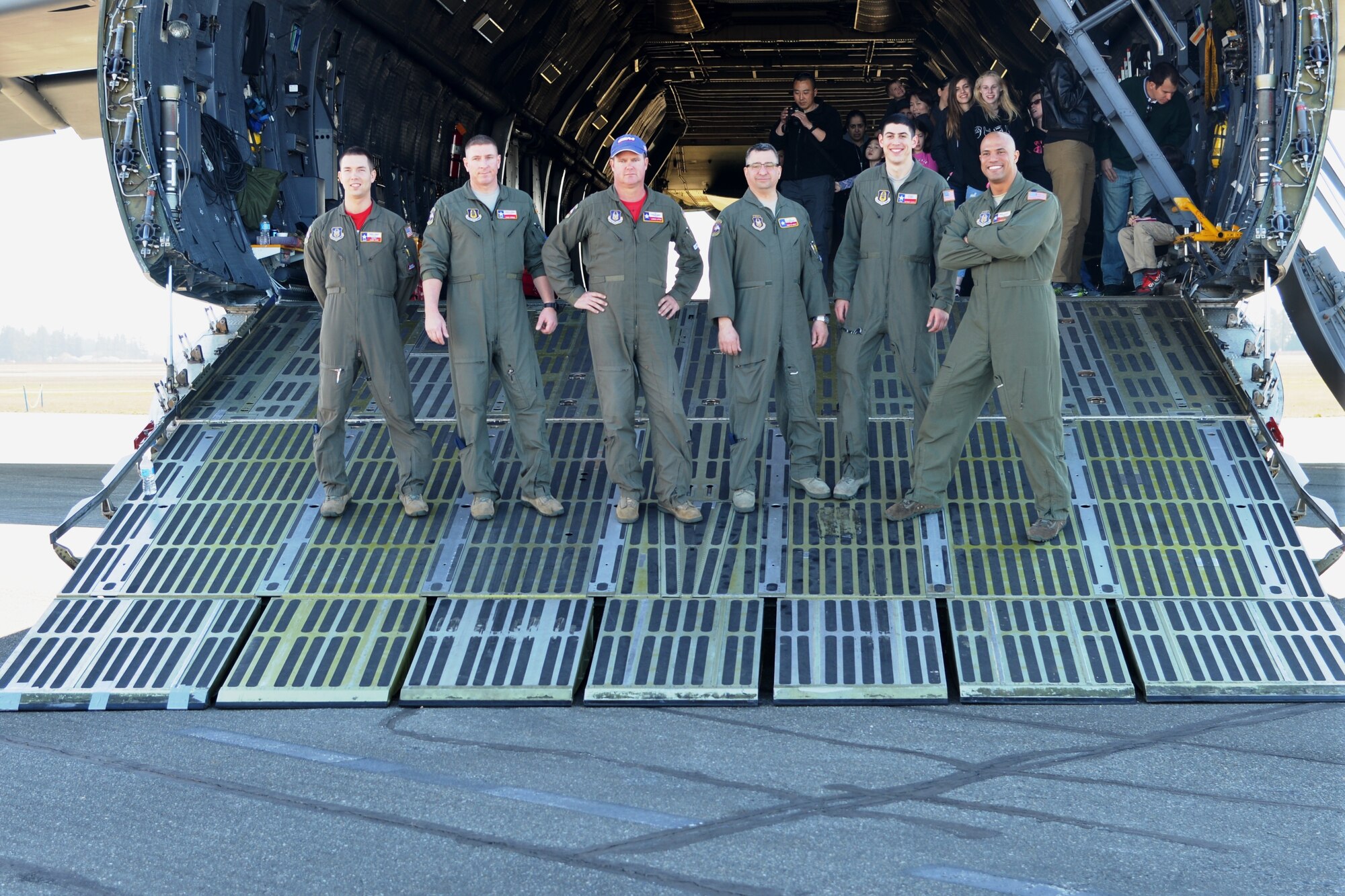 First shift of the aircrew at the “Sky’s the limit-Girls fly too” Airshow at the Abbotsford International Airport’s in British Columbia, Canada. The airport celebrated a week of International Women’s Day, March 10-11, 2018. (U.S. Air Force photo by Ms. Minnie Jones)