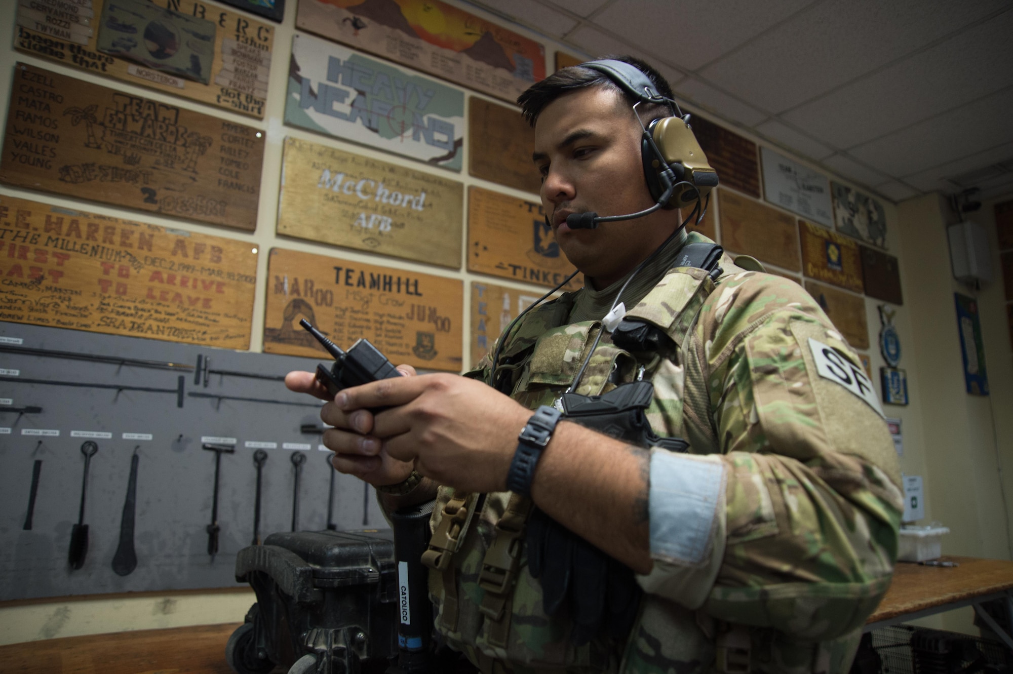All FAST members are required to go through specialized training prior to arriving in the area of responsibility.  The training is designed to help Airmen deescalate situations verbally and in ways to prevent physical force.