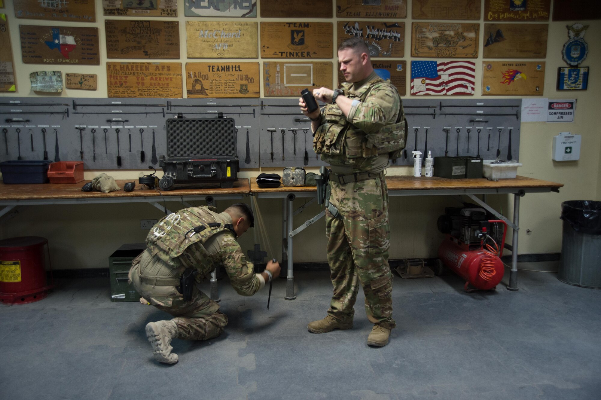All FAST members are required to go through specialized training prior to arriving in the area of responsibility.  The training is designed to help Airmen deescalate situations verbally and in ways to prevent physical force.