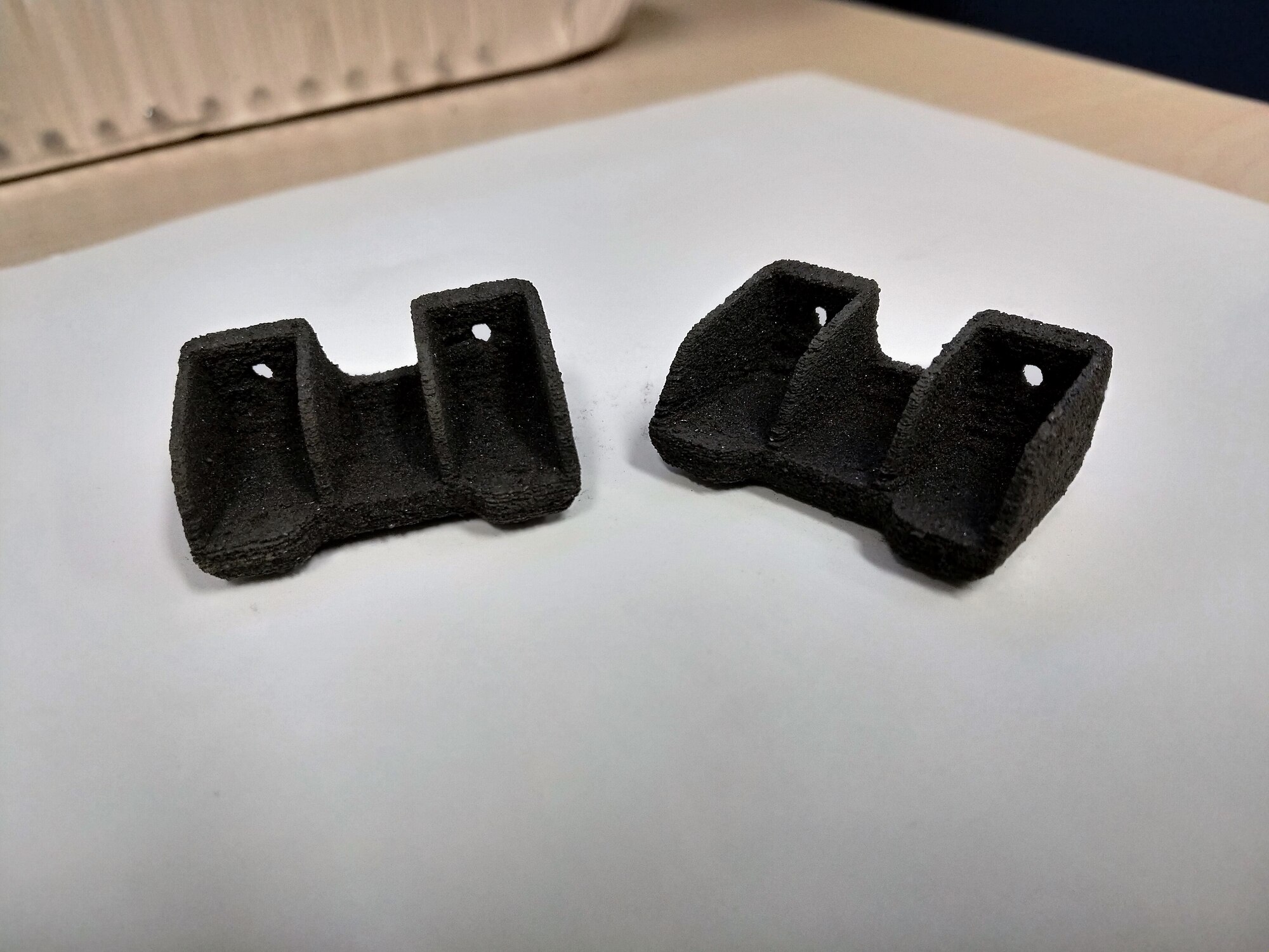 3-D printed polymer composite brackets