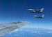 The 14th Fighter Squadron conducts refueling operations over the Pacific Ocean.