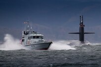 The U.S. Navy ballistic missile submarine USS Maryland (SSBN 738) arrives at Her Majesty’s Naval Base Clyde, Scotland (Faslane), March 16, 2018.  The port visit strengthens cooperation between the United States and the United Kingdom, and demonstrates U.S. capability, flexibility, and continuing commitment to its NATO allies.  The Maryland, homeported in Kings Bay, Ga., is an Ohio-class ballistic missile submarine.  It is an undetectable launch platform for intercontinental ballistic missiles, providing the United States with its most survivable leg of the nuclear triad.