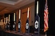 Nine candles representing the nine ranks of the enlisted Air Force stand center stage during the Hill Air Force Base Chief Master Sergeant Recognition Ceremony held March 10, 2018, at the Ogden Eccles Conference Center. (U.S. Air Force photo by Cynthia Griggs)