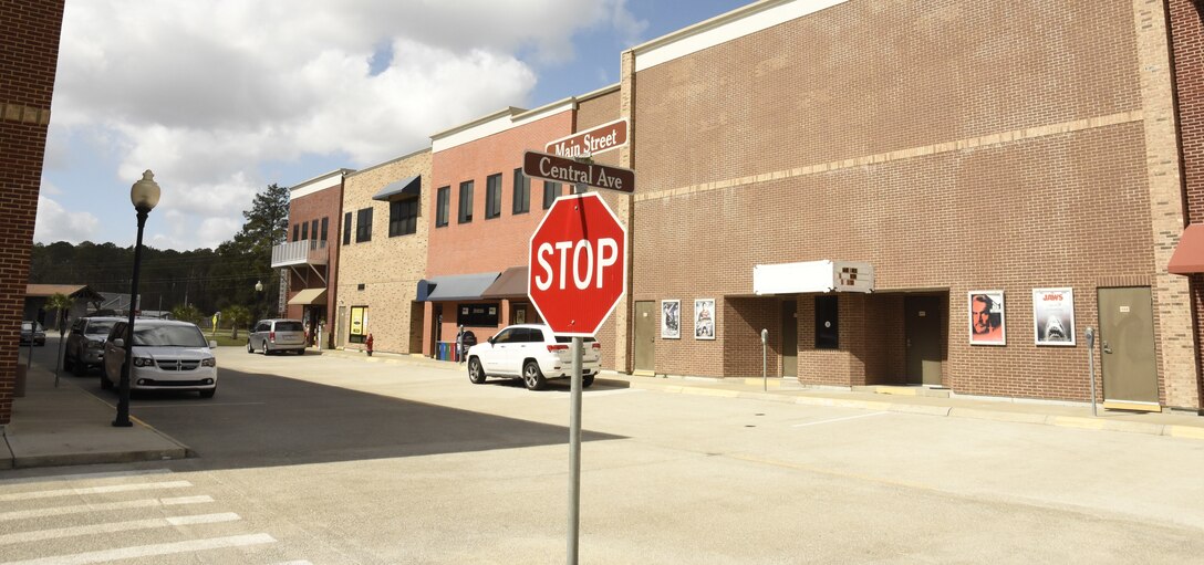 Looking down one side of Main St., in Danis City, the premiere practical exercise training venue at FLETC, Glynco, Ga. (U.S. Air Force photo by Wayne Amann, AFOSI/PA)