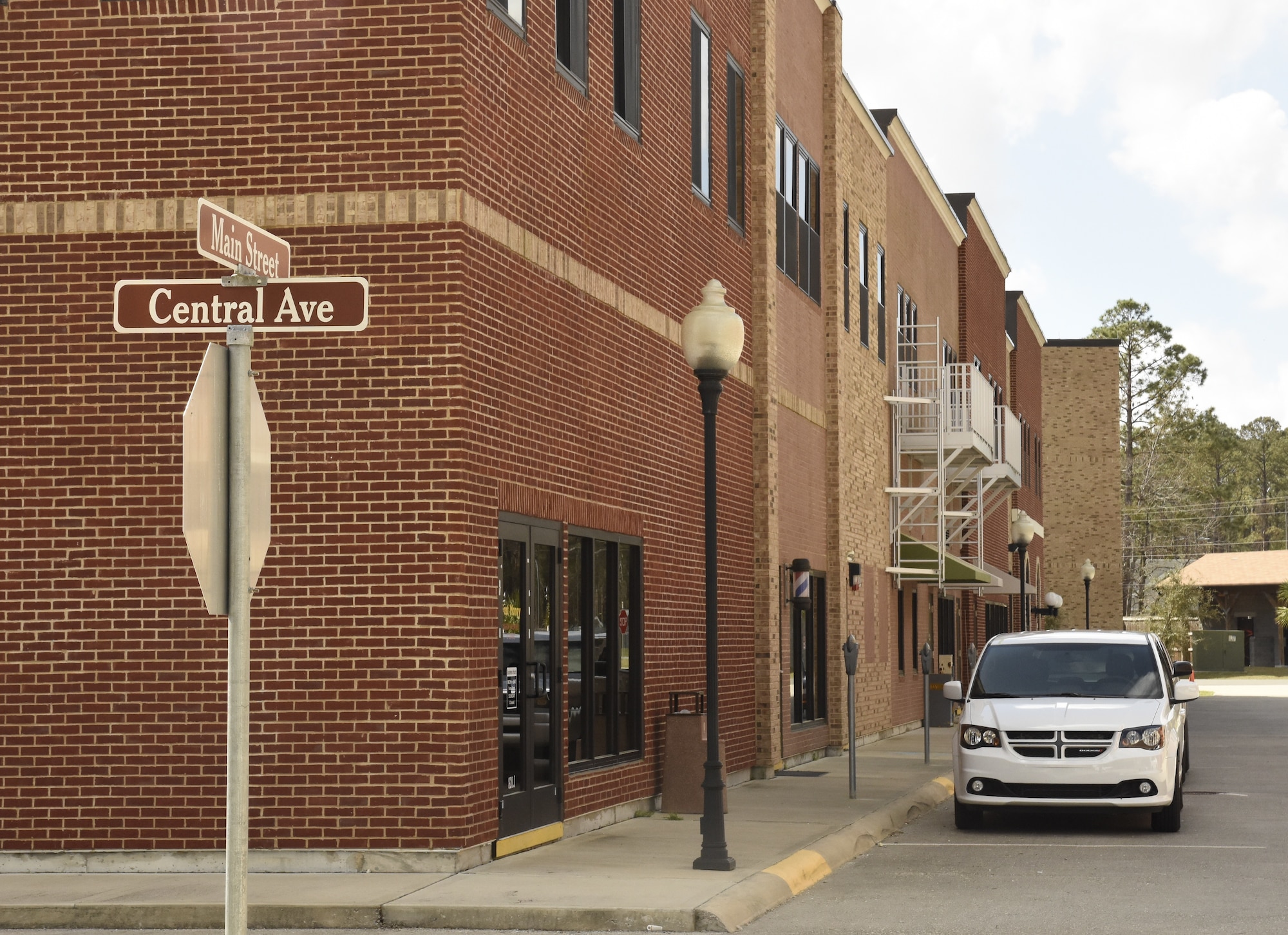 Looking down one side of Main St. in Danis City, the premiere practical exercise training venue at FLETC, Glynco, Ga. (U.S. Air Force photo by Wayne Amann, AFOSI/PA)