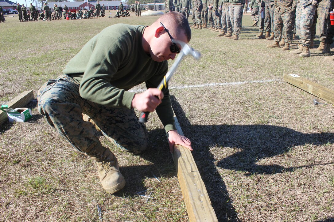 On March 15, 2018 Marine Corps Engineer School (MCES) hosted the annual St. Patrick’s Day Engineer Field Meet to pay homage to St. Patrick, the patron saint for engineers; build camaraderie amongst the engineer and utility communities, and compete for the Engineer Field Meet Trophy.