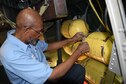 (03/09/2018) -- Museum restoration specialist Dave Robb installs oxygen tanks in the Boeing B-17F Memphis Belle. Plans call for the aircraft to be placed on permanent public display in the WWII Gallery here at the National Museum of the U.S. Air Force on May 17, 2018. (U.S. Air Force photo by Ken LaRock)