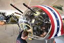 (01/30/2018) -- Museum restoration specialists Nick Almeter and Casey Simmons install a bomb sight in the Boeing B-17F Memphis Belle. Plans call for the aircraft to be placed on permanent public display in the WWII Gallery here at the National Museum of the U.S. Air Force on May 17, 2018. (U.S. Air Force photo by Ken LaRock)