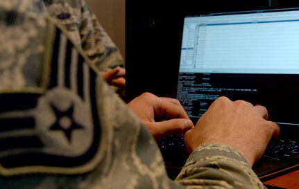 Cyberspace professionals from the 67th Cyberspace Wing compete in the annual weapons competition, March 7, 2018, in San Antonio, Texas. First, second and third place winners were named in individual, mixed team and unit categories. (U.S. Air Force photo by Tech. Sgt. R.J. Biermann)