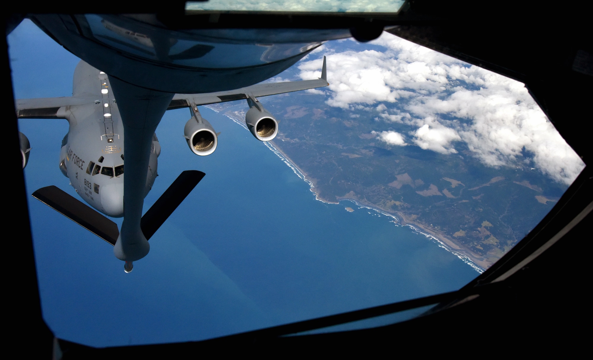 A Team Fairchild KC-135 Stratotanker takes off during exercise Titan Fury at Fairchild Air Force Base, Washington, March 9, 2018. Titan Fury is a readiness exercise used to validate and enhance Fairchild Airmen's ability to provide Rapid Global Mobility as required by U.S. Strategic Command and U.S. Transportation Command. (U.S. Air Force photo/ Airman 1st Class Whitney Laine)