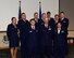 Undergraduate Air Battle Manager training program class 18008 pose for a group photo after their graduation ceremony at Tyndall Air Force Base, Fla., March 16, 2018. Air battle managers' primary responsibilities include providing command and control in the battlespace and ensuring combat aircraft find, identify and destroy their targets. They do this by providing the pilots with a tactical picture, which increases combat capability and situational awareness. Air battle managers also provide early warning for inbound enemy aircraft and direct friendly assets to intercept them. (U.S. Air Force photo by Senior Airman Cody R. Miller/Released)
