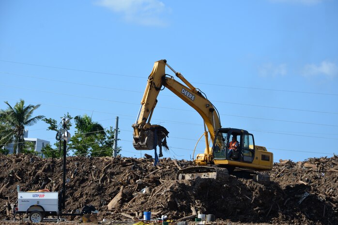 USACE Temporary Debris Removal Site in San Juan, Puerto Rico.
