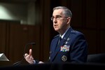 Air Force four-star general testifies at Senate hearing.
