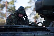 Tactical Air Control Party members assigned to the 4th Air Support Operations Group Detachment 1, participated in the U.S. Army led exercise Dynamic Front 18, held Feb. 23-March 10, 2018, at U.S. Army Garrison Bavaria, in Grafenwohr, Germany.