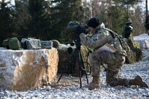 Tactical Air Control Party members assigned to the 4th Air Support Operations Group Detachment 1, participated in the U.S. Army led exercise Dynamic Front 18, held Feb. 23-March 10, 2018, at U.S. Army Garrison Bavaria, in Grafenwohr, Germany.