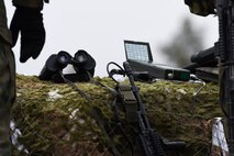 Tactical Air Control Party members assigned to the 4th Air Support Operations Group Detachment 1, participated in the U.S. Army led exercise Dynamic Front 18, held Feb. 23-March 10, 2018, at U.S. Army Garrison Bavaria, in Grafenwohr, Germany.