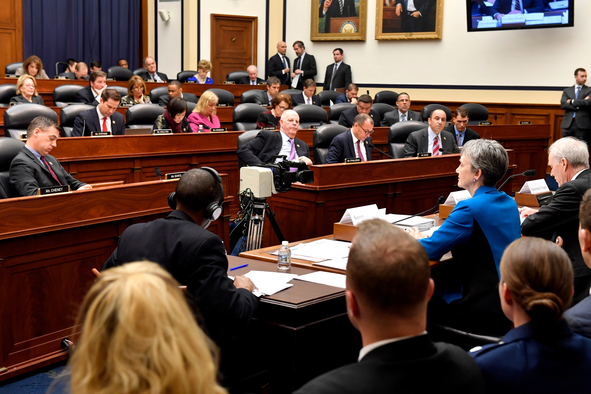Secretary of the Air Force Heather Wilson testifies before the U.S. House of Representatives Armed Services Committee about the Air Force’s fiscal year 2019 budget March 20, 2018, in Washington, D.C. (U.S. Air Force photo by Wayne Clark)