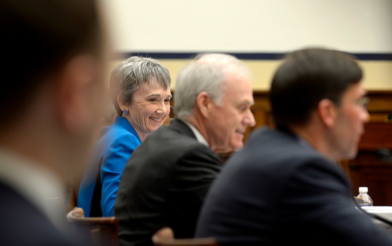 Secretary of the Air Force Heather Wilson testifies before the U.S. House of Representatives Armed Services Committee about the Air Force’s fiscal year 2019 budget March 20, 2018, in Washington, D.C. (U.S. Air Force photo by Wayne Clark)