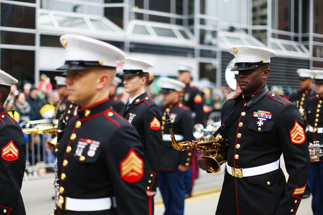 St. Patty’s day in Pittsburgh: 3rd MAW band supports