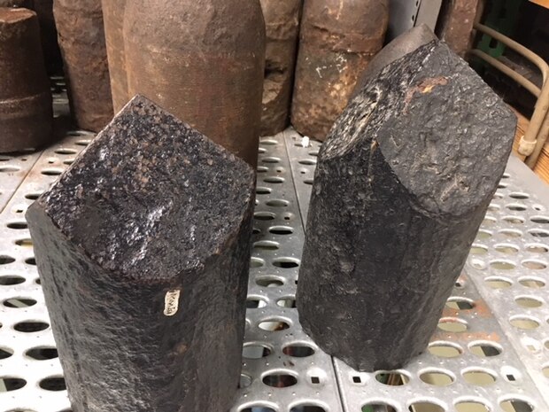Shells used to destroy ironclad vessels during the Civil War.