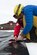 Hillberg Ski Area personnel prepare the pit area for the 2018 Slush Cup at Joint Base Elmendorf-Richardson’s Hillberg Ski Area, March 18, 2018. The Slush Cup is a two-fold annual event celebrating the change in weather, consisting of skiers and snowboarders trying to make it across a man-made slush pond without falling.