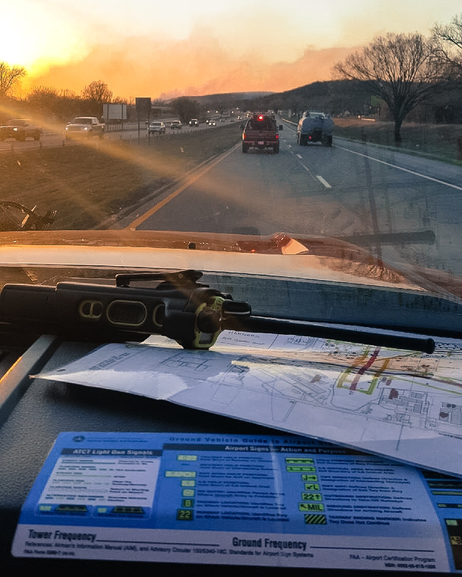 Captain Sean Edwards, Firefighter, 138th Fighter Wing, captures image of wildfires while in transit to the Tulsa Area Firefighter’s Mutual Aid (TAFMA) Task Force 1.