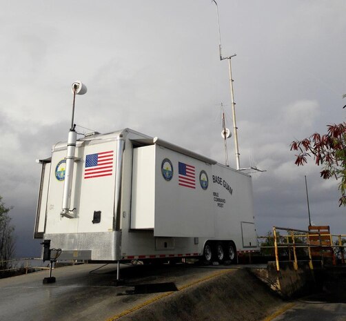 Naval Base Guam's mobile command post will serve as a temporary U.S. Navy Shipboard Electronic Systems Evaluation Facility for testing U.S. Pacific Fleet ships' electromagnetic combat direction-finding systems.