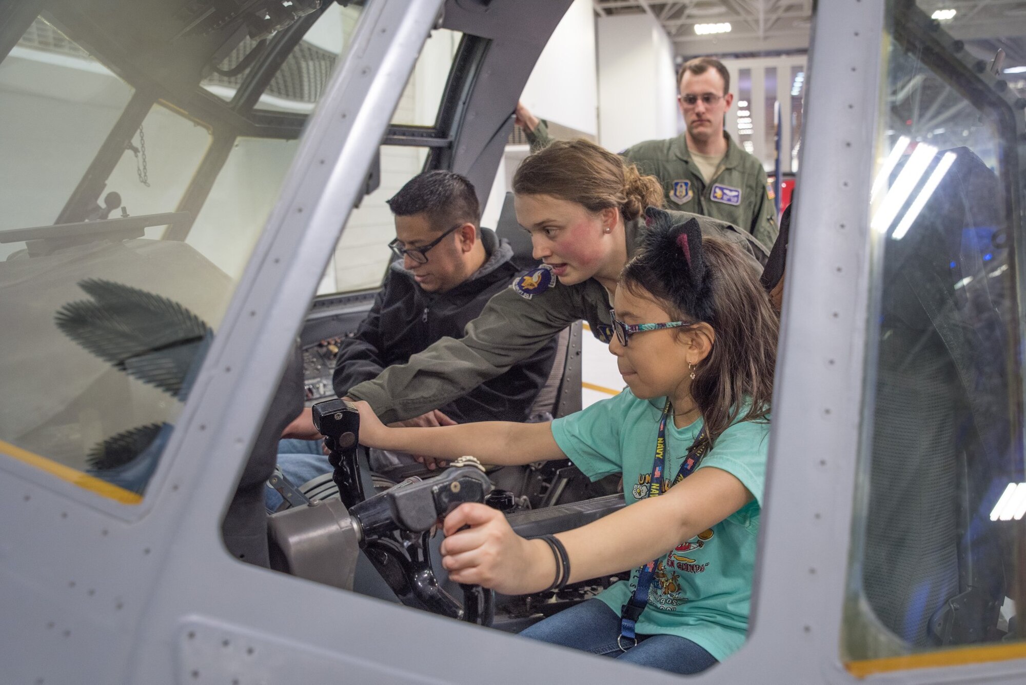 Members of the 934th Airlift Wing participated in the Military Appreciation Night at the Twin Cities Auto Show at the Minneapolis Convention Center, March 13, 2018.  Military members and retirees enjoyed displays and demonstrations from all branches of service. (Air Force Photo/MSgt. Eric Amidon)