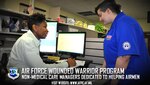 Tijuana Hannibal (left), a lead non-medical care manager with the Air Force Wounded Warrior Program, discusses personnel and career options with retired Senior Airman Hannah Stolberg, who enrolled in the AFW2 Program in 2015.