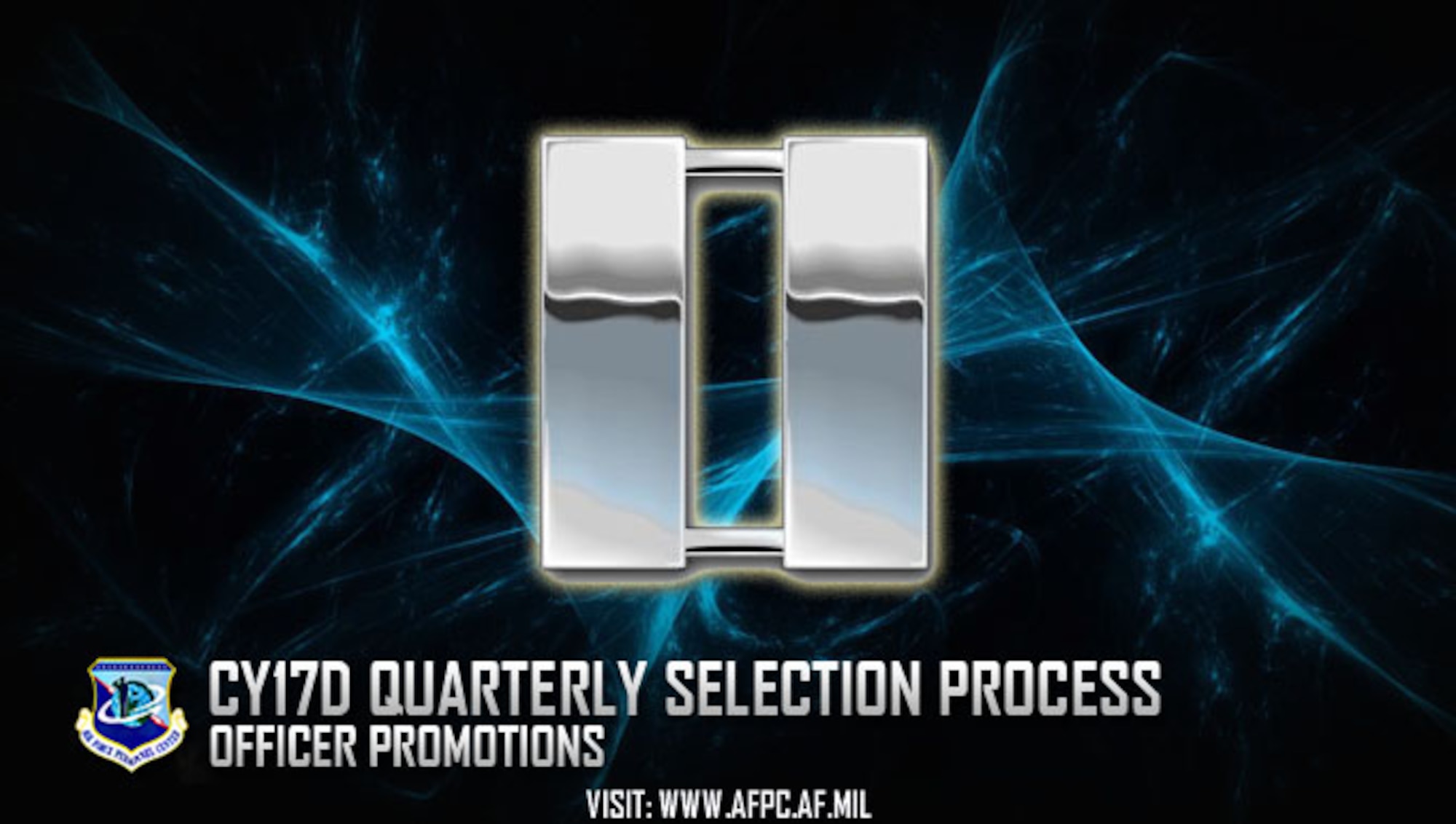 CY17D quarterly selection process; officer promotions