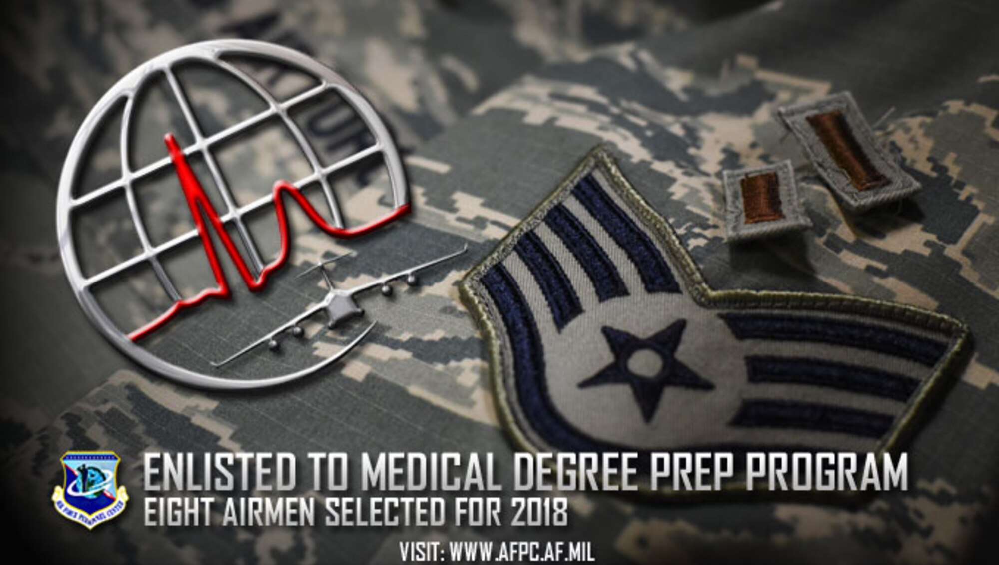 Enlisted to medical degree prep program; eight Airmen selected for 2018