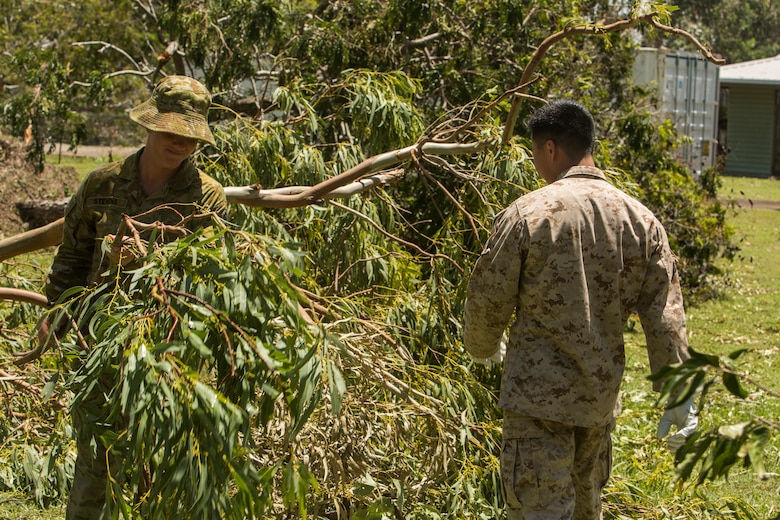 US Marines, ADF service members aid community during Tropical Cyclone Marcus aftermath