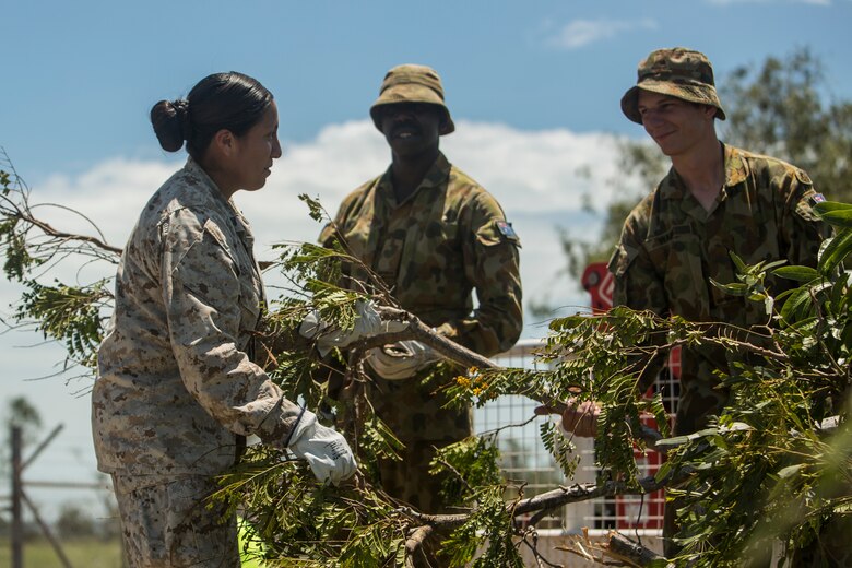 US Marines, ADF service members aid community during Tropical Cyclone Marcus aftermath