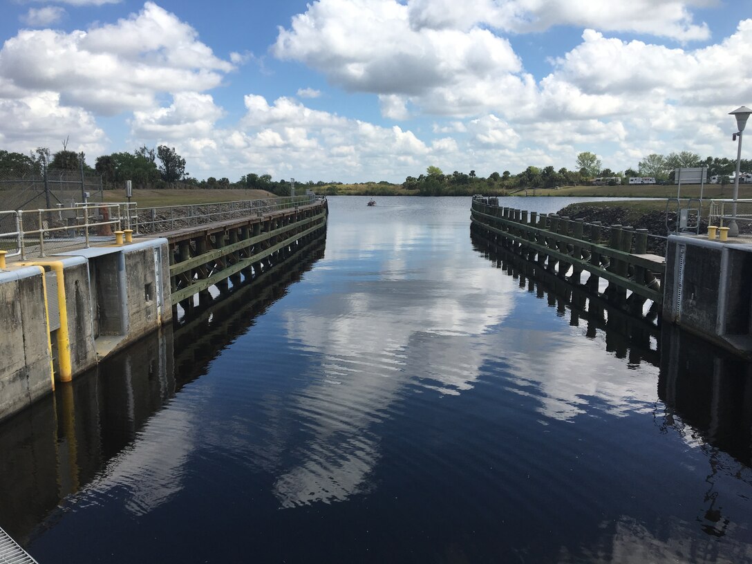 Ortona Lock, looking east