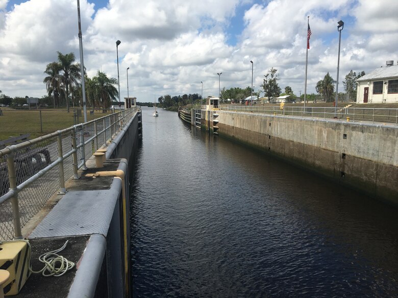 Ortona Lock chamber, looking west
