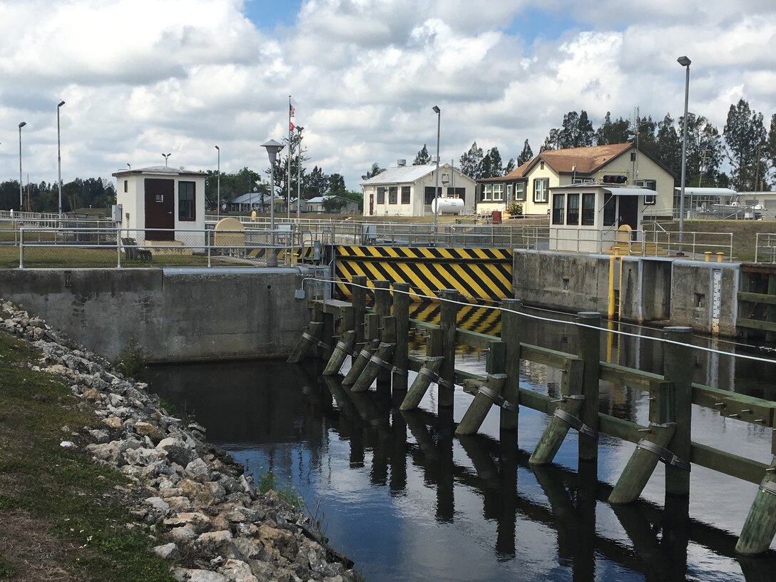 Looking west toward the Ortona Lock