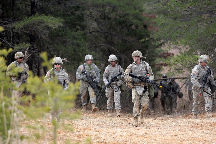 U.S. Army Reserve Soldiers, assigned to the 310th Expeditionary Sustainment Command, conduct skill level one tasks, ahead of their lanes training validation, during Combat Support Training Exercise 78-18-03, at Fort Knox, Kentucky, Mar. 19, 2018.