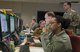 U.S. Air Force Staff Sgt. Deana Telfair, 9th Air Force personnel specialist, updates joint task force (JTF) organizational details during JTF-9 Staff Exercise 18-3 at Shaw Air Force Base, S.C., March 15, 2018.