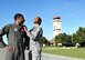 Capt. Aisha Lockett, 60th Air Mobility Wing executive officer, and Capt. Broderick Lockett, 21st Airlift Squadron director of staff, stand together on the flightline at Travis Air Force Base, California, Mar. 27. The Locketts have been at Travis since 2015 and, in that time, have contributed not only to the base's standard of living, but also to its history and legacy. (U.S. Air Force photo by Airman 1st Class Christian Conrad)