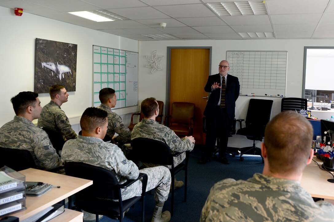 Roth explained his role as the Air Force's comptroller and chief financial officer.