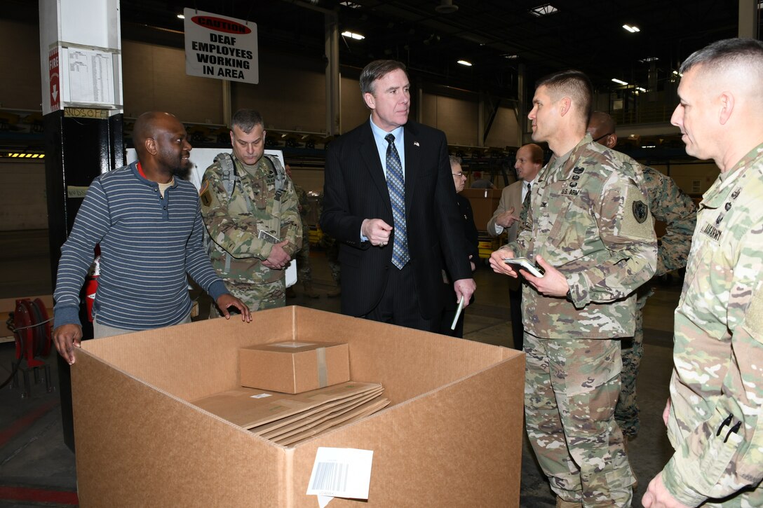 Assistant Secretary of Defense for Logistics and Material Readiness visits DLA Distribution