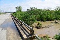 JBSA Medina Base after Thunderstorms caused power outages and flooding