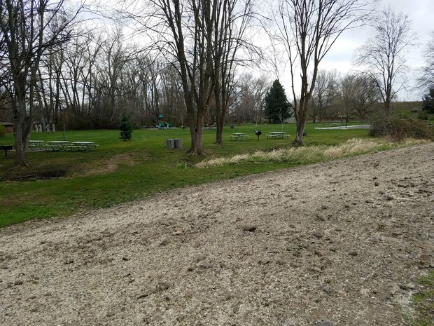 Rooks Park reopens to vehicle traffic on April 1, 2018. Park rangers ask visitors to avoid walking in recently hydro-seeded areas, soon to sprout new grass. U.S. Army Corps of Engineers photo by Jeremy Nguyen.