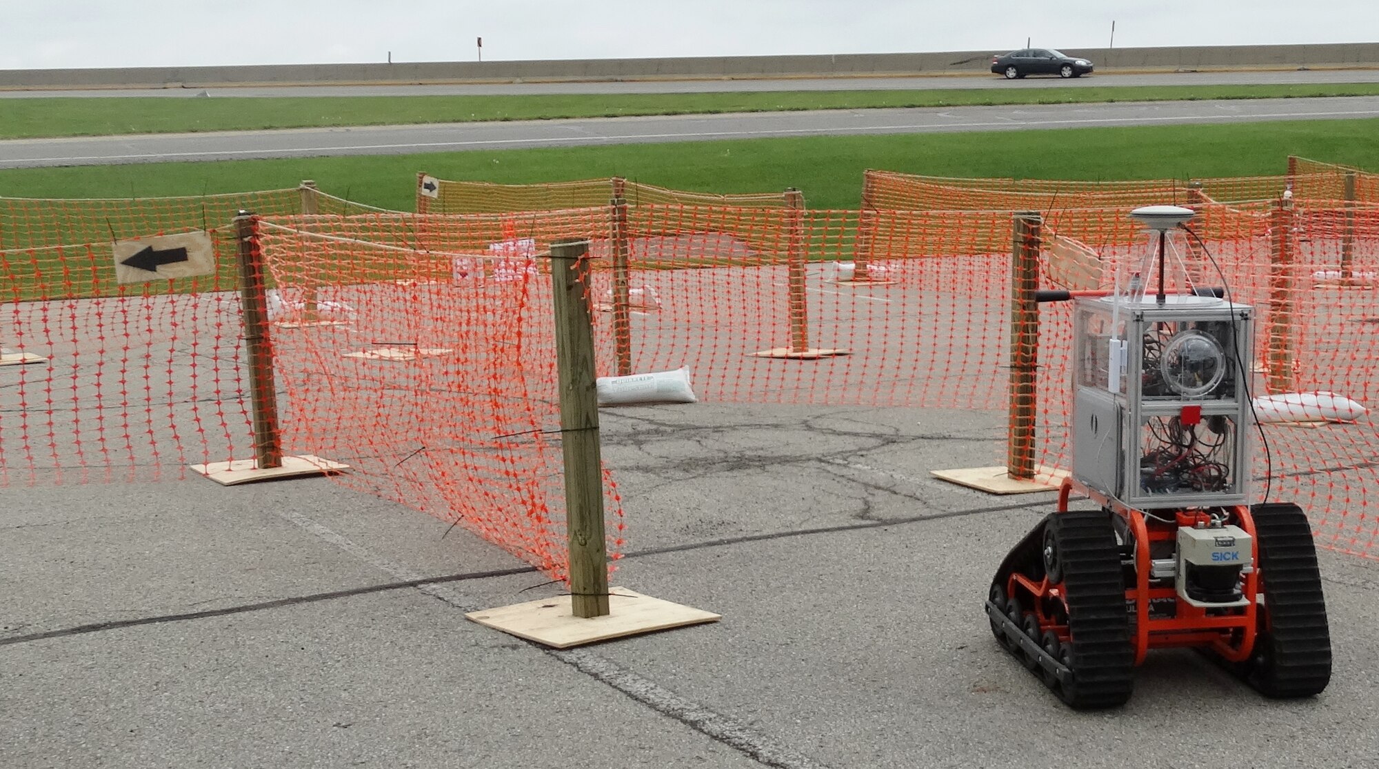 Student-built robot navigates obstacle course