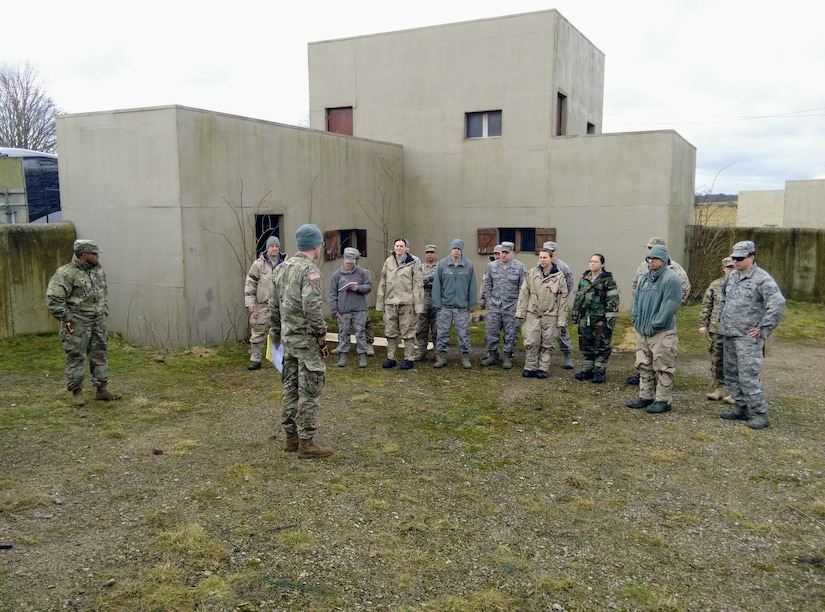 U.S. Army Reserve Soldiers support Airmen in CBRN exercise