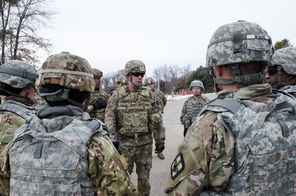 LTG Luckey observes training at Fort McCoy