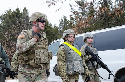 LTG Luckey observes training at Fort McCoy