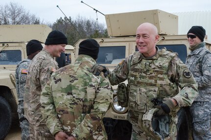 LTG Luckey observes training at Fort McCoy