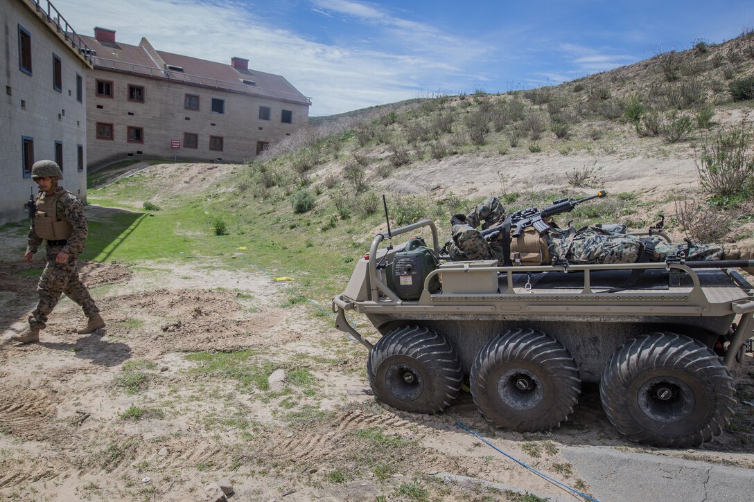 Marines test unmanned aerial vehicles during advanced technology exercise.